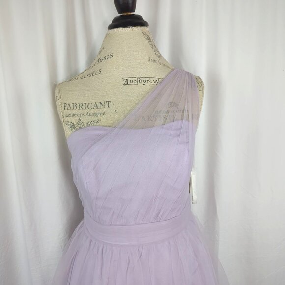 Davids Bridal Formal Purple Dress Small 4 Short Prom - Picture 2 of 9